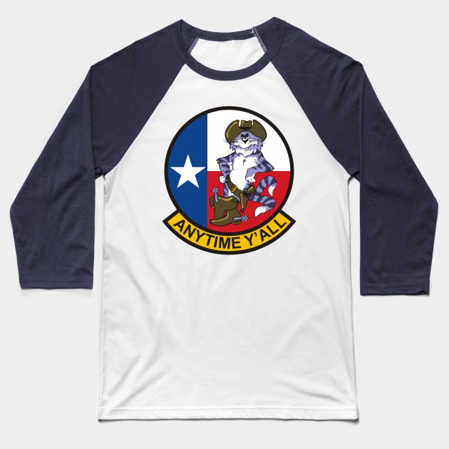 Tomcat VF-201 Hunters Baseball T-Shirt by MBK
